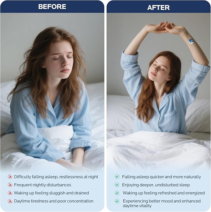 Sleep Patches for Adults Extra Strength: All Natural Plant Ingredients - 8-Hour Overnight Sleep Support (48pcs)
