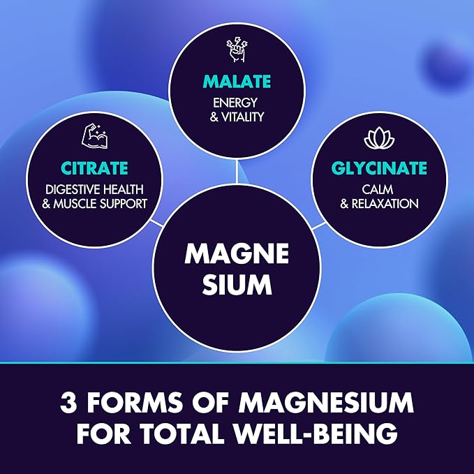 Secret Element Magnesium Glycinate 2150MG Gummies for Women and Men, High Absorption Magnesium Glycinate, Citrate, Malate, Sugar Free, Vegan, 60 Chews, Pack of 2, Orange