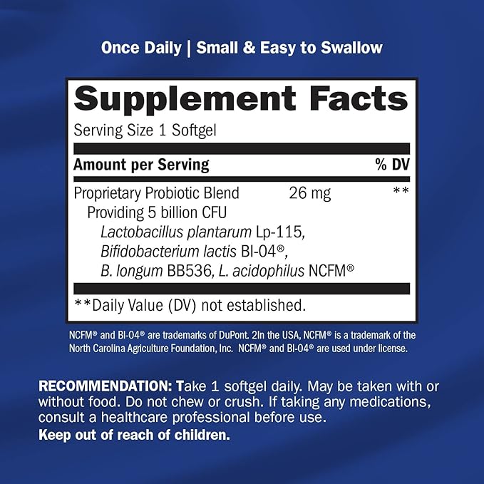 Nature's Way Max Potency Probiotic Pearls for Men and Women, Supports Digestive, Immune, Colon Health*, 5 Billion Live Cultures, No Refrigeration Required, 30 Softgels (Packaging May Vary)