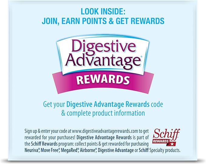 Digestive Advantage Probiotics For Digestive Health, Daily Probiotics For Women & Men, Supports Gut Health, Occasional Bloating & Diarrhea, Minor Abdominal Discomfort, & Immune Support, 60ct Capsules