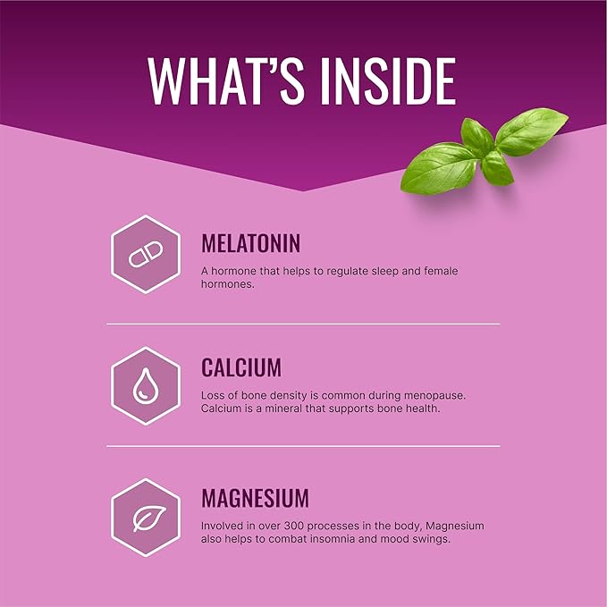 Approved Science Menoprin PM - Valerian Root, Magnesium, Melatonin - 90 Capsules - 1 Bottle - Vegan