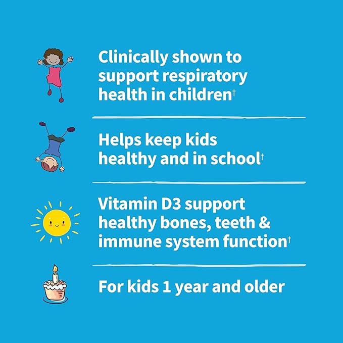 Garden of Life Dr. Formulated Kids' 10 Billion CFU Probiotic Stick Pack with D3 – Supports Bones, Teeth & Immune Function, Unflavored Powder, 30ct Carton