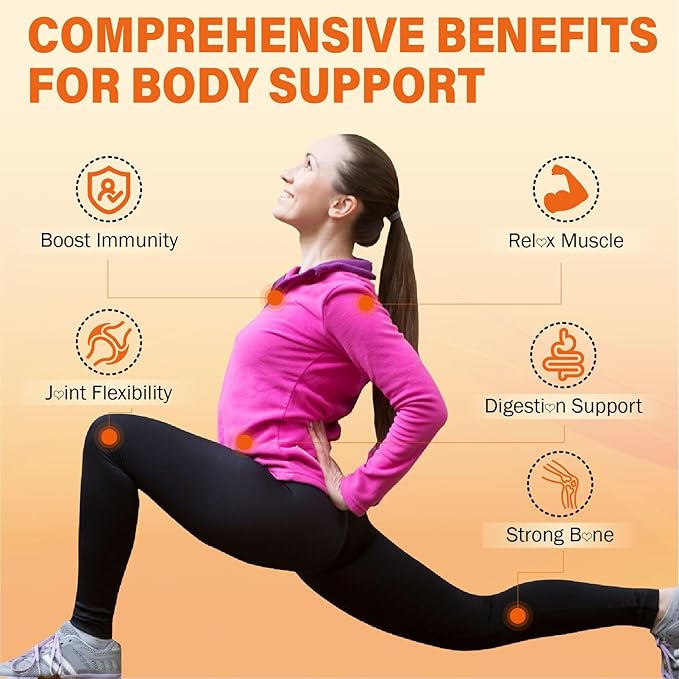 Calcium 1200 mg with Vitamin D3 Supplement Gummies for Adults - Calcium Citrate with Vitamin D3, K2, Turmeric, MSM for Women Men - Support Strength Muscle Immune - Sugar Free, Natural Mango Flavor