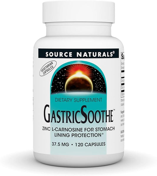 Source Naturals GastricSoothe Zinc L-Carnosine* - 120 Veggie Caps