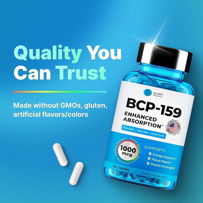 BCP-159 Capsules - Cycle Support & Muscle Recovery & Post Workout Recovery Supplement & Nac Supplement | Research Proven Quality | 60 Oral Capsules (1 Pack)