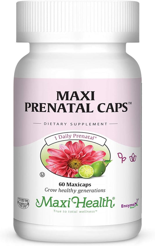 Prenatal Vitamins for Women - One a Day - Pregnancy Multivitamin with Folic Acid, Iron, Vitamin D3, B12, Zinc & Biotin – Daily Prenatal Support Before, During & After Pregnancy – 60 Capsules