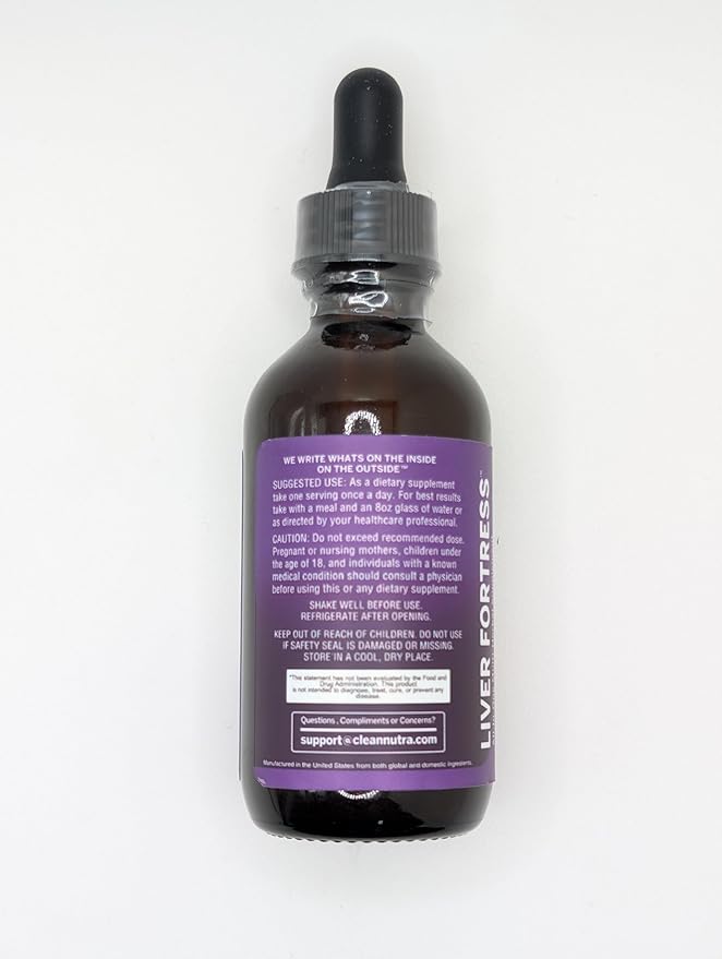 Clean Nutraceuticals Milk Thistle NAC Liver Cleanse Detox & Repair Supplement Liver Support Liquid Drops with Dandelion Extract, Artichoke, Chanca Piedra, Choline, L-Glutathione, Burdock, Schisandra