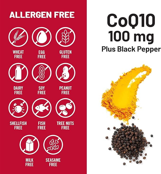 NatureWise CoQ10 100mg Softgels, High Absorption Coenzyme 10 with BioPerine Black Pepper - Antioxidant for Heart Health + Cellular Energy - Vegan, Non-GMO, Gluten-Free - 90 Count[3-Month Supply]