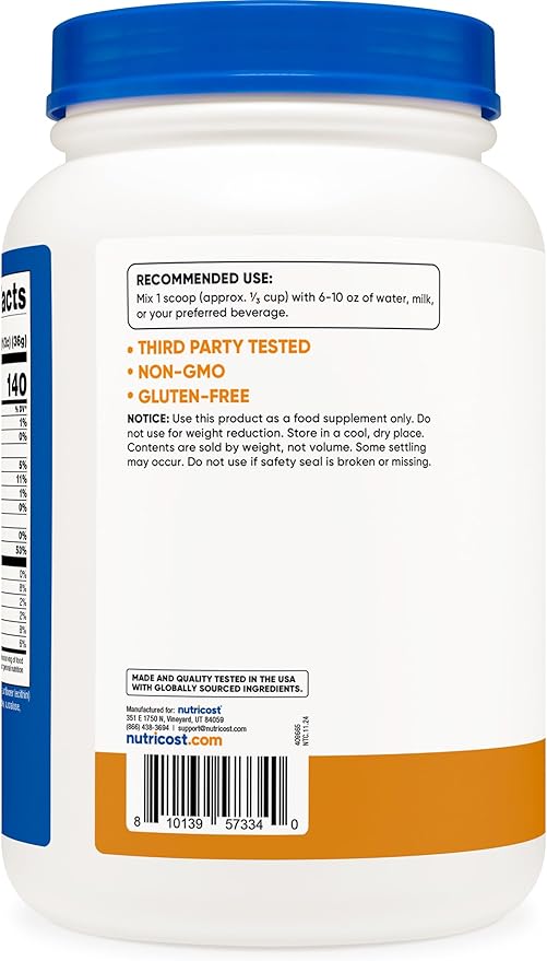Nutricost Whey Protein Isolate (Salted Caramel) 2LBS