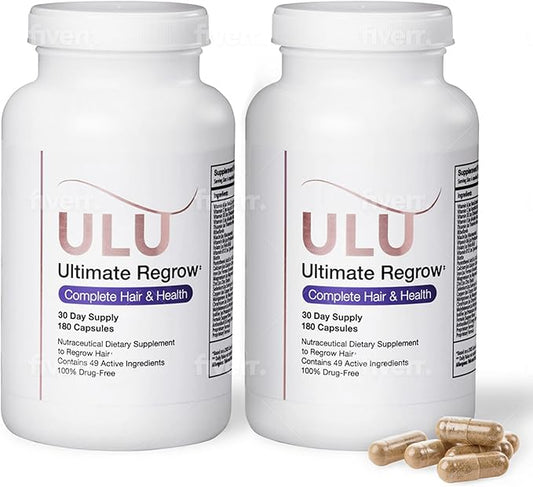 Ultimate Hair Vitamins for Hair Growth – Doctor-Formulated, All Natural w/Biotin, Saw Palmetto, Marine Collagen for Hair Growth and Health (60 Day Supply - 360 Capsules)
