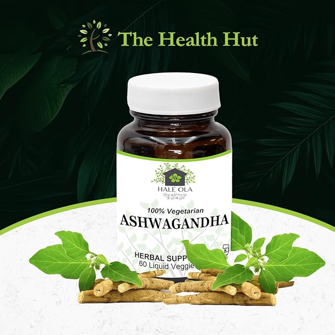 Ashwagandha Liquid Capsules – Organic, Non-GMO, Kosher Supplement for Cortisol Balance, Memory & Cognitive Support – Fast Absorption Formula