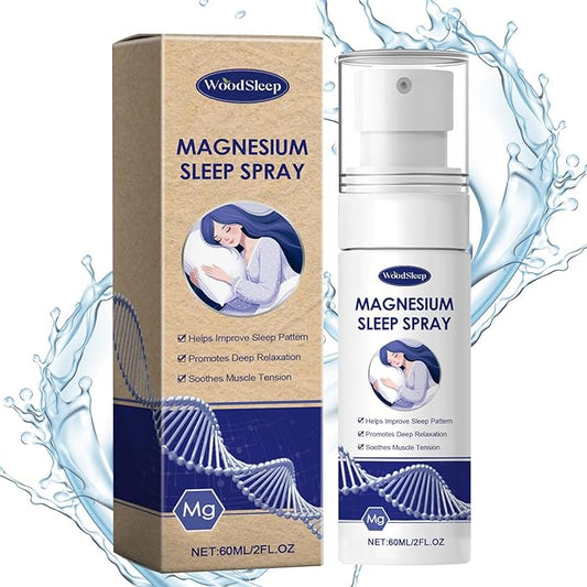 Magnesium Spray, Magnesium Oil Spray, No Unhealthy Trace Minerals - 100% Pure Organic Natural Topical Magnesium Spray, Magical Magnesium Skin Spray for Feet, Body, Easy to Absorb and Use（60ml）