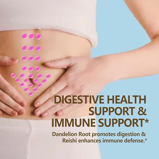 Herbal Drops, Extract with Dandelion Root Burdock Licorice Support Detox Cleanse, Digestive Health & Immunity. 2oz
