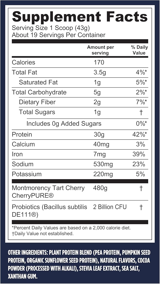 Vega Premium Sport Protein Mocha Protein Powder, Vegan, Non GMO, Gluten Free Plant Based Protein Powder Drink Mix, NSF Certified for Sport, 28.6 oz