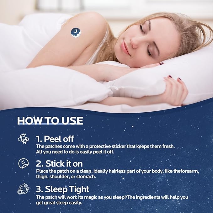 Sleep Patches for Adults Extra Strength: All Natural Plant Ingredients - 8-Hour Overnight Sleep Support (48pcs)
