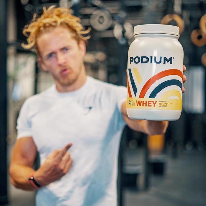Podium Nutrition, Whey Protein Powder, Maple Butter Pancake, 27 Servings, 25g of Whey Protein Per Serving, Gluten Free, Soy Free