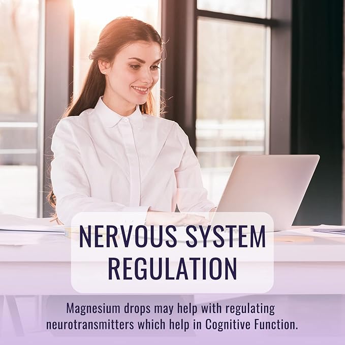 Magnesium Glycinate Supplement, Magnesium Liquid Drops with Magnesium Glycinate 500mg Vitamin B6, Ashwagandha, L - Theanine, Chamomile -Support Stress Relief, Bone, Muscle, Mood Vegan
