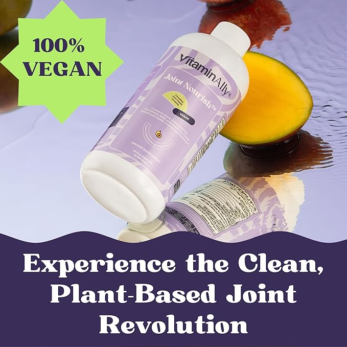 Joint Nourish – 100% Vegan Liquid Joint Supplement for Women & Men | Glucosamine, Vegan Chondroitin, MSM & Hyaluronic Acid for Cartilage, Joint Health & Flexibility | Non-GMO, Sugar-Free, 16 Servings