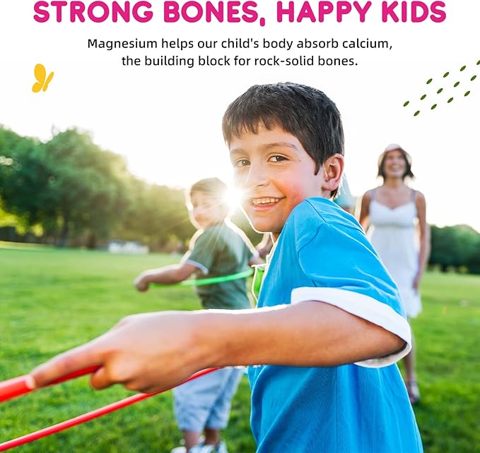 Magnesium Gummies for Kids - Magnesium Glycinate, L-Threonate Gummies with L-Theanine, Chamomile, Licorice, Vitamin B6, D for Kids & Adults Sleep, Stress, Muscle Relief & Nerve Bone - Sugar Free 60ct
