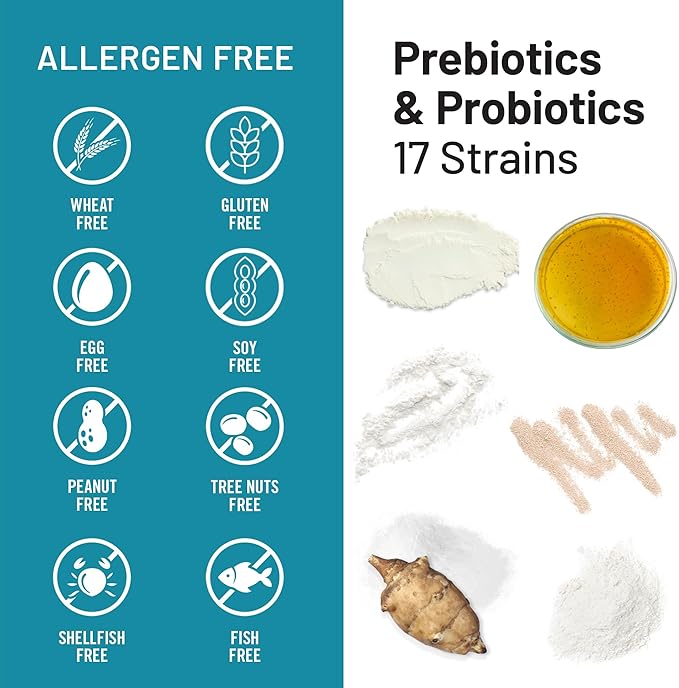 NatureWise Probiotics 60 Billion CFU - 17 Strains + Organic Prebiotics - Immune, Digestive & Gut Health Support for Women & Men - Vegetarian, Gluten-Free, Non-GMO - 30 Capsules[1-Month Supply]