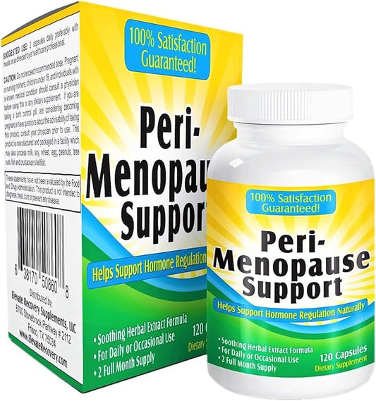 2-Month PeriMenopause Supplements ALL-IN-1 Natural Hormone Support with 11 Potent/Proven Herbs & Extracts | Peri-Menopause Supplement for Women | Female Hormonal Balance | 60-Day Supply | 120 Capsules