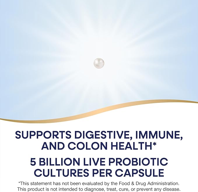 Nature's Way Max Potency Probiotic Pearls for Men and Women, Supports Digestive, Immune, Colon Health*, 5 Billion Live Cultures, No Refrigeration Required, 30 Softgels (Packaging May Vary)