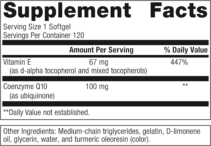 Metagenics CoQ10 ST-100 mg Coenzyme Q10 Supplement - Antioxidant as Ubiquinone - for Energy Production & Heart Function* - Non-GMO & Gluten-Free - 120 Softgels