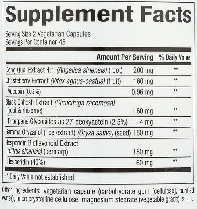 Natural Factors Menosense Veg-Capsules, 90-Count