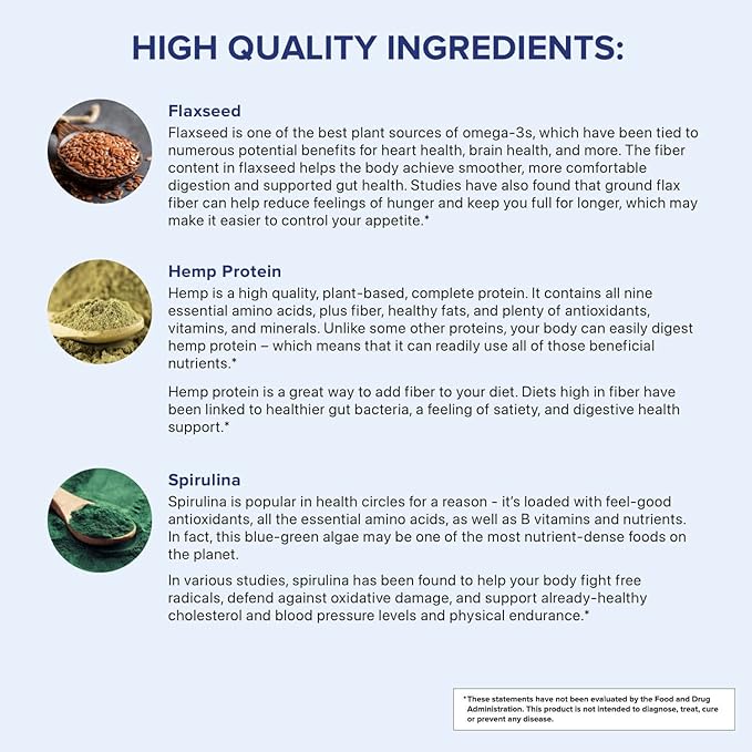 Gundry MD® Pro Plant Complete Shake™ High-Fiber Plant Protein Blend, 20 Servings (Vanilla)