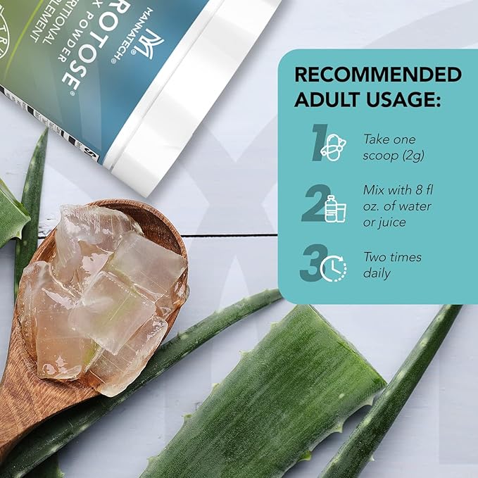 Mannatech Ambrotose Complex Immune Support Supplement, Supports Cell-to-Cell Communication and a Healthy Immune Defense, with Manapol Powder - 100% Aloe Vera Supplement 25 Days Supply