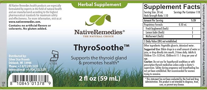 Native Remedies ThyroSoothe and Detox Drops ComboPack