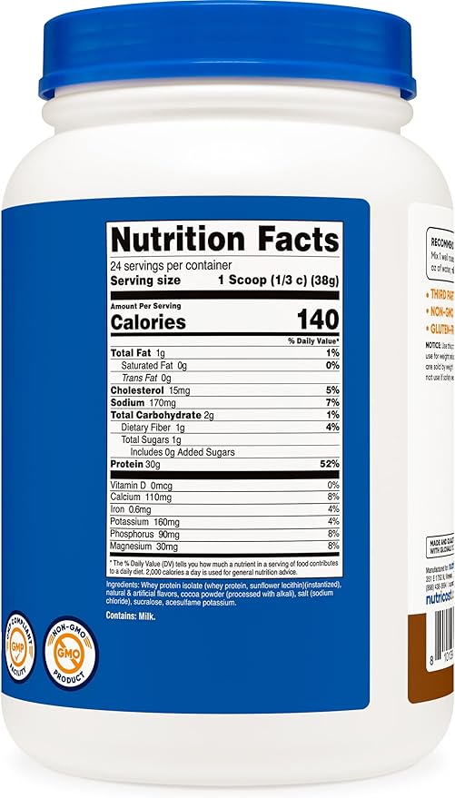 Nutricost Whey Protein Isolate (Mocha) 2LBS
