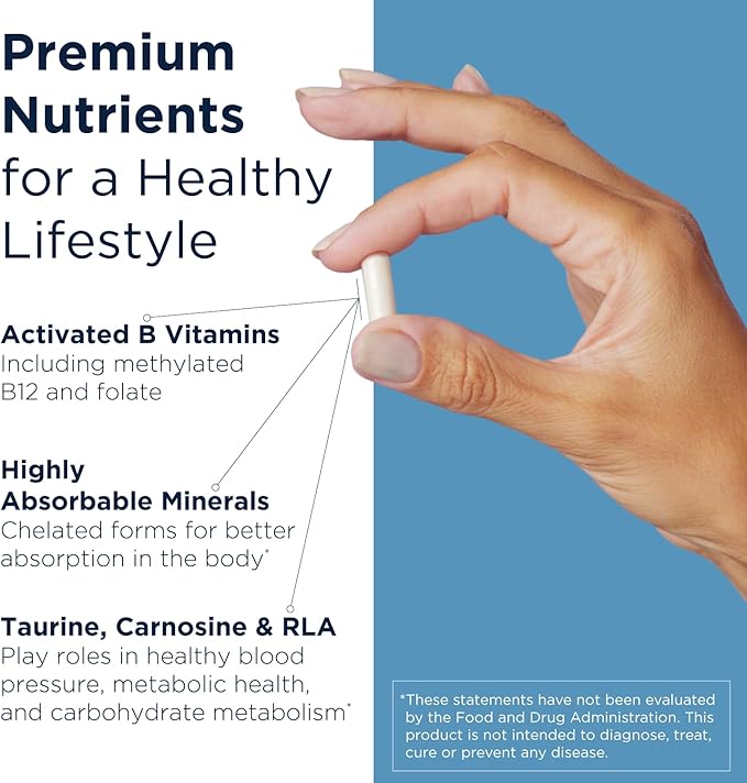 Designs for Health Metabolic Synergy - Multivitamin and Mineral Supplement with Chromium, Zinc, Selenium, R-Lipoic Acid, Vitamins + More (360 Capsules)