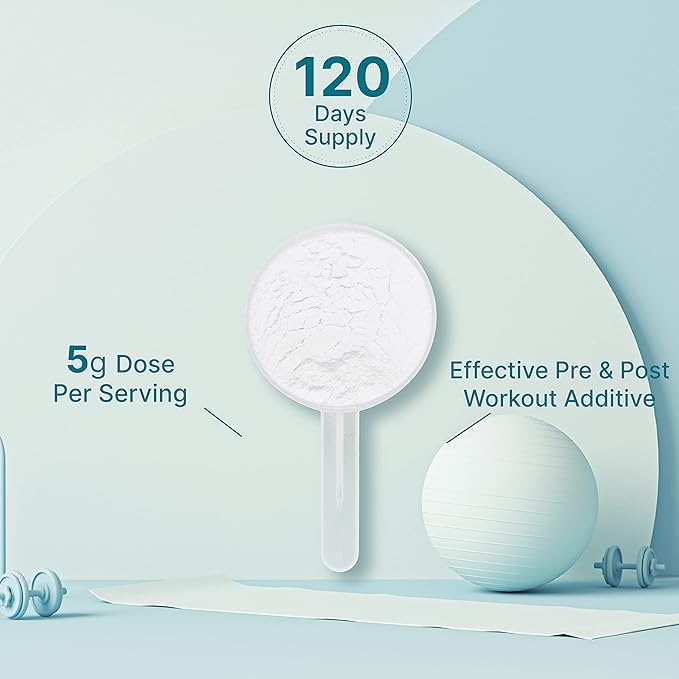 Micronized Creatine Monohydrate Powder 120 Servings - 5000mg(5g) Per Serving | Unflavored Creatine for Men & Women | Improve Performance & PreWorkout Recovery | Vegan, Keto | Non-GMO, No Filler