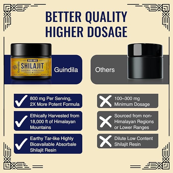 800mg Shilajit Supplement - Shilajit Pure Himalayan Organic Shilajit Resin with Maximum Potency, Original from Himalayan with 85+ Trace Minerals & Fulvic Acid for Focus & Energy, Immunity, 3 Packs
