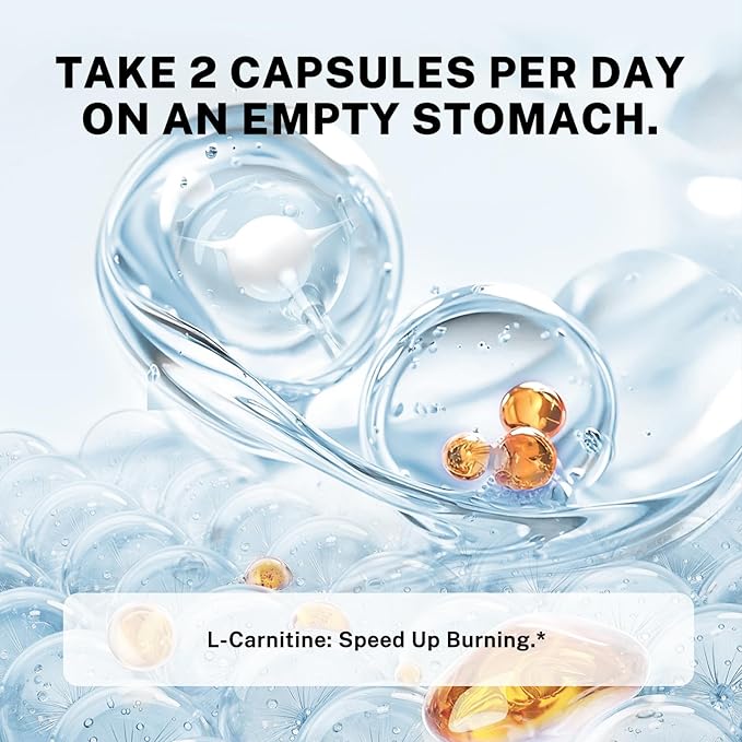 L-Carnitine Probiotics Supplement, Contains L-Carnitine, Probiotics, Green Coffee Powder, Yerha Mate Extract, Garcinia Cambogia Extract, Vitamin B Complex, Vitamin A, Vitamin C 60 Capsules
