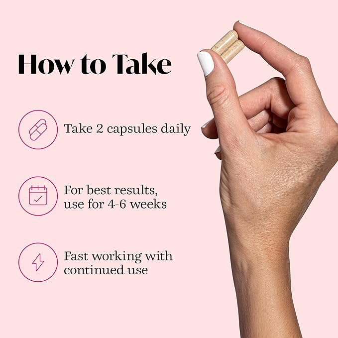 Winged Wellness Balance Babe, Hormone Balance & Estrogen Detox Supplement for Women - 100mg DIM & Calcium D-Glucarate & Milk Thistle for PMS Bloating, Crams, Mood & Hormonal Acne Support - 60 Capsules
