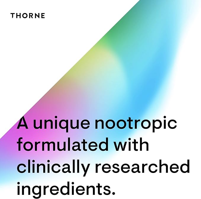 THORNE Memoractiv - Nootropic Brain Supplement for Focus, Creativity, and Concentration - Ashwagandha, Ginkgo, Lutemax, Bacopa, Pterostilbene - Gluten-Free, Dairy-Free* - 60 Capsules - 30 Servings