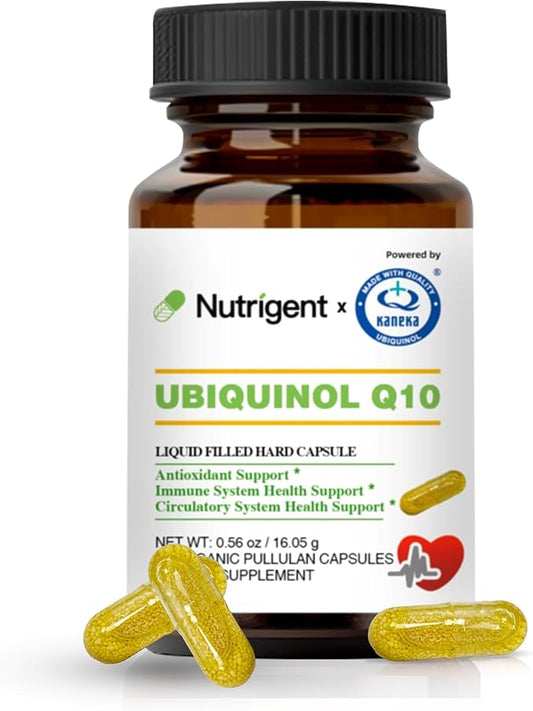Ubiquinol CoQ10 75 mg, Liquid Filled Organic Capsules, High Absorption Coenzyme Q10 Supplements, Antioxidant for Heart Health & Energy Production, 30 Count