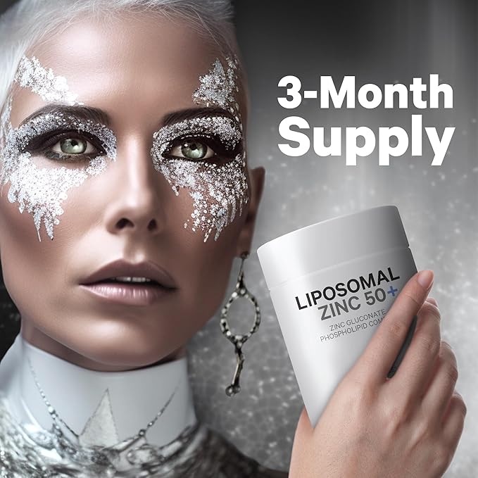 Codeage Liposomal Zinc Supplement – 3 Month Supply – One Per Day - 50 mg Zinc Gluconate Vitamin Pills - Essential Mineral Supplements Zinc Plus Liposomal Delivery Matrix - Vegan Non-GMO - 100 Capsules