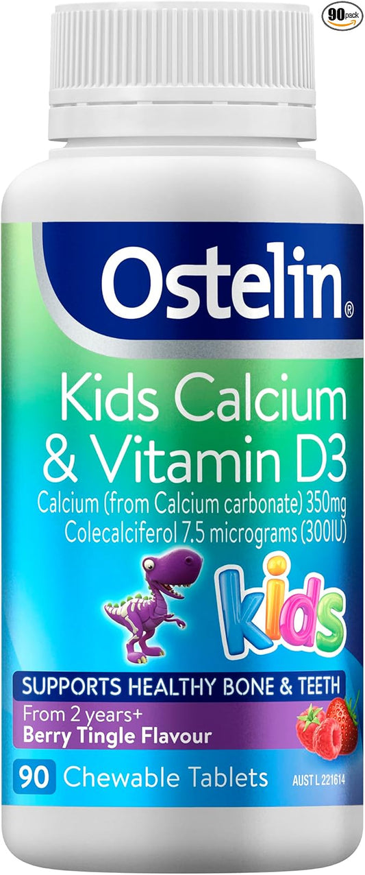 Kids Calcium & Vitamin D3 90 Chewable Tablets