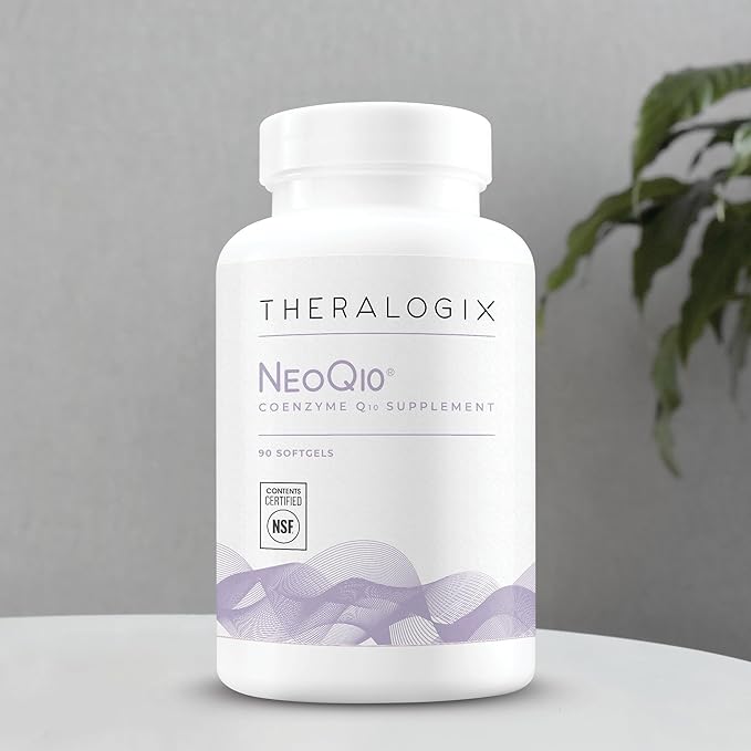 Theralogix NeoQ10 Coenzyme Q10 Supplement - Heart Health & Fertility Support - CoQ10 Fertility Supplement for Men & Women* - NSF Certified - 90 Softgels (90-Day Supply)