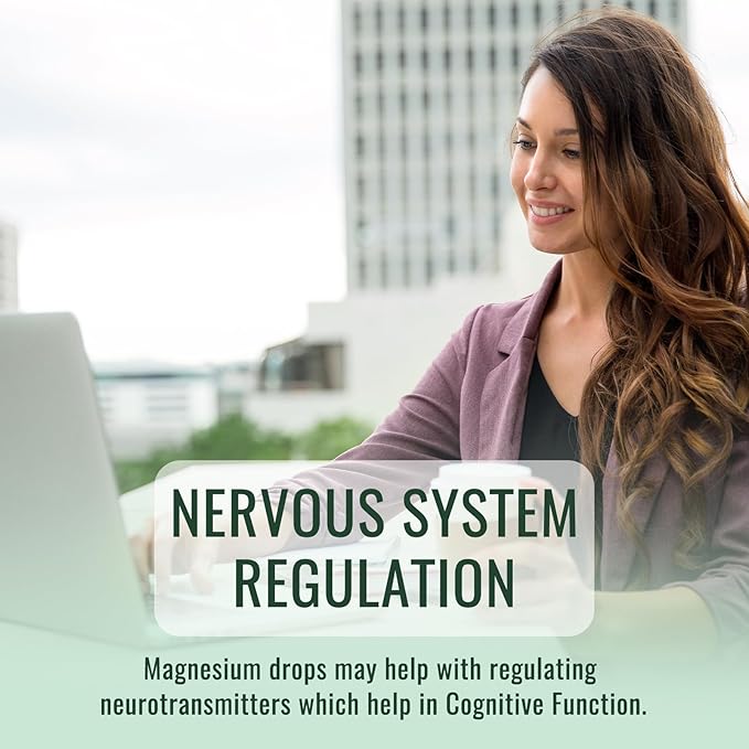 Magnesium Glycinate Supplement, Magnesium Liquid Drops with Magnesium Glycinate 500mg Ashwagandha, L - Theanine, Chamomile -Support Stress Relief, Bone, Muscle, Mood Vegan Natural Strawberry Flavor