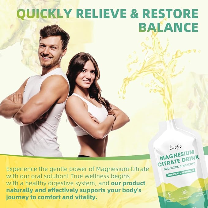 Magnesium Citrate Liquid Supplement(10 Fl Oz),Magnesium Complex Drink/Oral Solution with VitaminB,Zinc, Sodium and Bromelain for Sleep,Muscle,Heart,Gut Support(Pineapple)