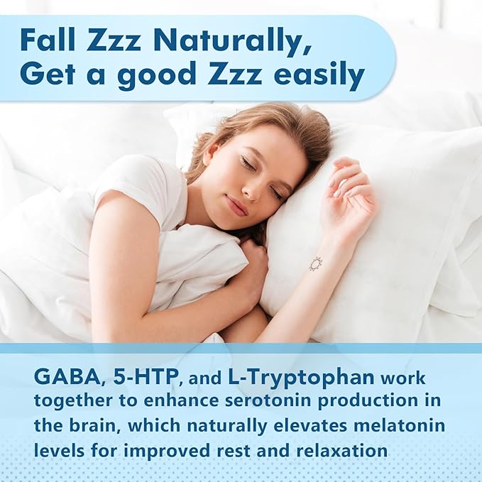 2 Pack GABA Gummies for Adults, Relaxation, Zzz & Mood – Sugar-Free Calm Gummies with L-Theanine, 5-HTP, Vitamin D3 – Natural Zzz Support, GABA Supplements for Kids, 120 Count