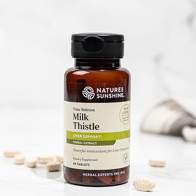 Nature's Sunshine Milk Thistle, 60 Time-Release Tablets | Supports The Digestive System, Protects The Liver, and Acts as a Powerful Antioxidant