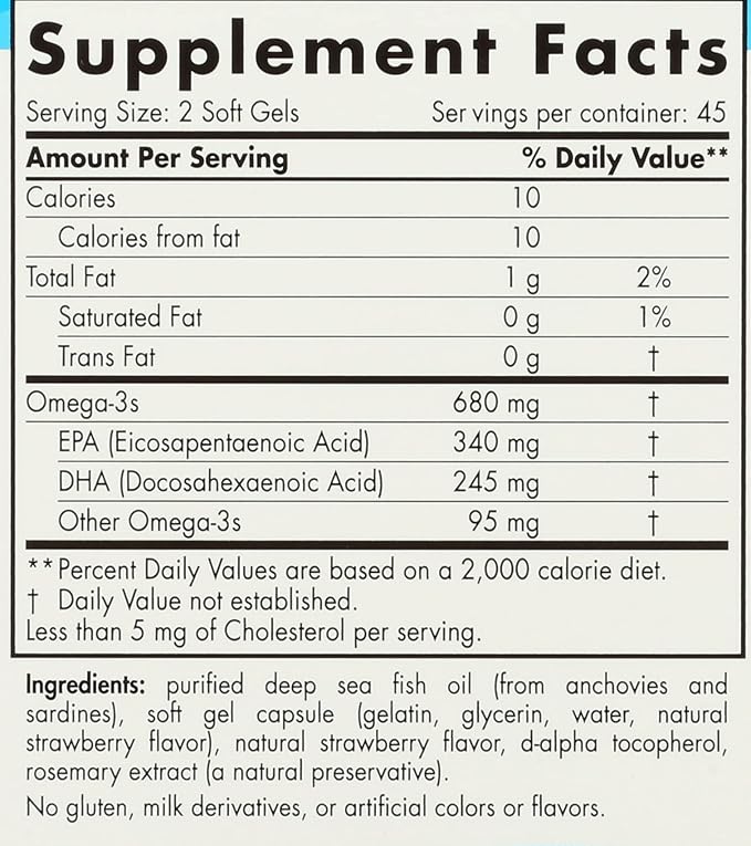 NORDIC NATURALS Junior Ultimate Omega Chewable Softgels, 680 Mg, 90 CT