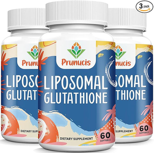 2400MG Liposomal Glutathione, Reduced L-Glutathione, Glutathione Supplement with Vitamin C, Master Antioxidants, Enhanced Absorption, Antioxidant Supplements - Immune System, 180 Softgels