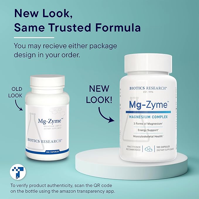 Biotics Research Mg-Zyme™ Triple Magnesium Complex 100 mg- Magnesium Glycinate, Gluconate, Aspartate Chelated Supplement, High Absorption, Support Sleep, Energy, Cardiovascular Health–100 Capsules