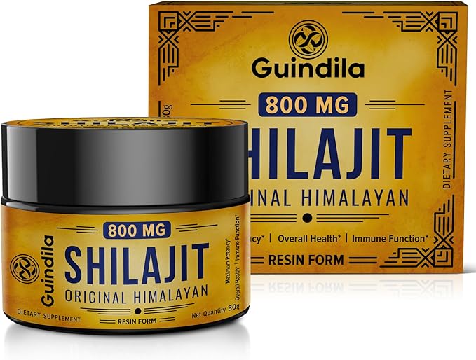 800mg Shilajit Supplement - Shilajit Pure Himalayan Organic Shilajit Resin with Maximum Potency, Original from Himalayan with 85+ Trace Minerals & Fulvic Acid for Focus & Energy, Immunity, 30 Grams